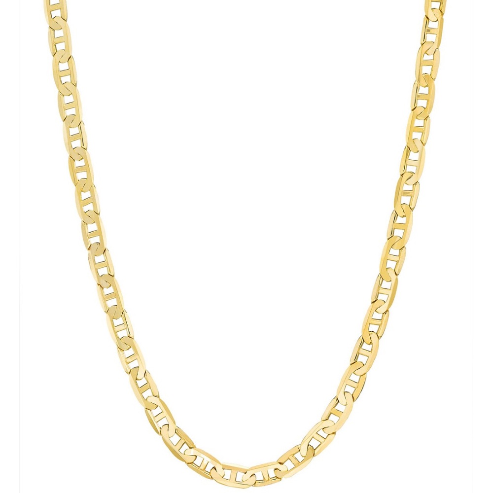 Solid Mariner Link, 22" Chain Necklace (5-5/8mm)10k Gold